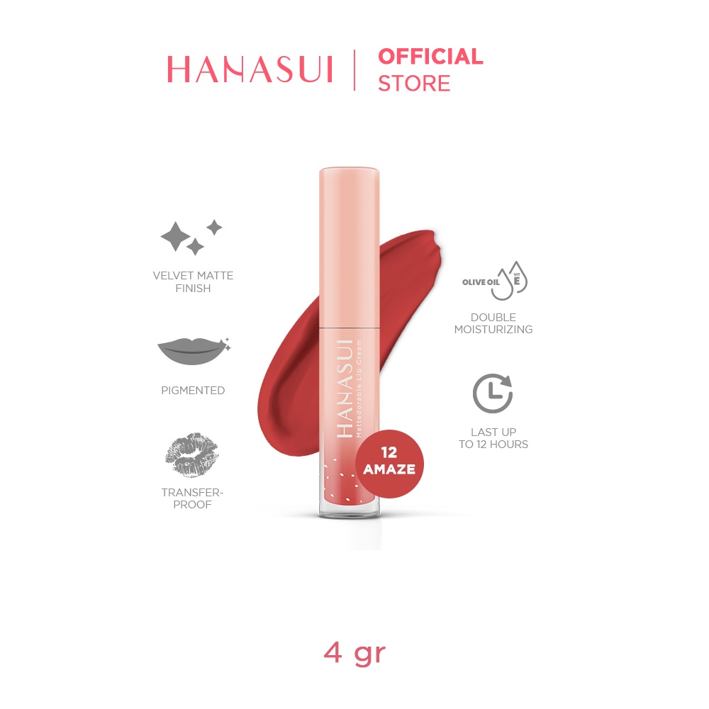 HANASUI Mattedorable Lip Cream 12 AMAZE