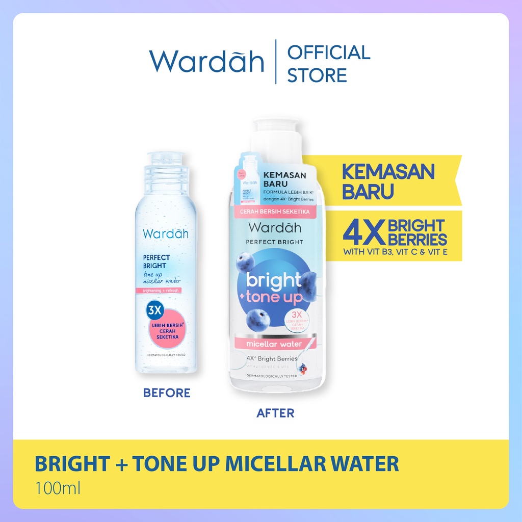 Wardah Perfect Bright Tone Up Micellar Water 100ml