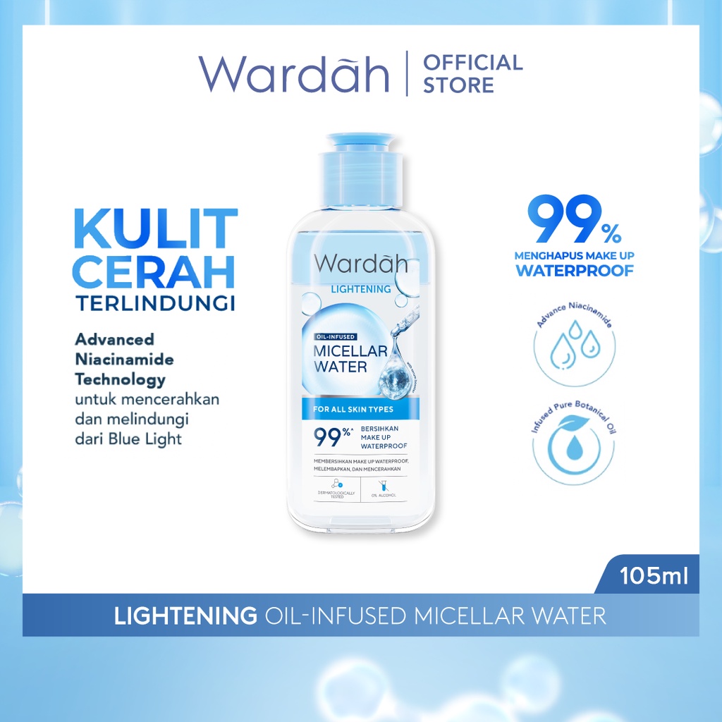Wardah Lightening Oil-Infused Micellar Water 105ml