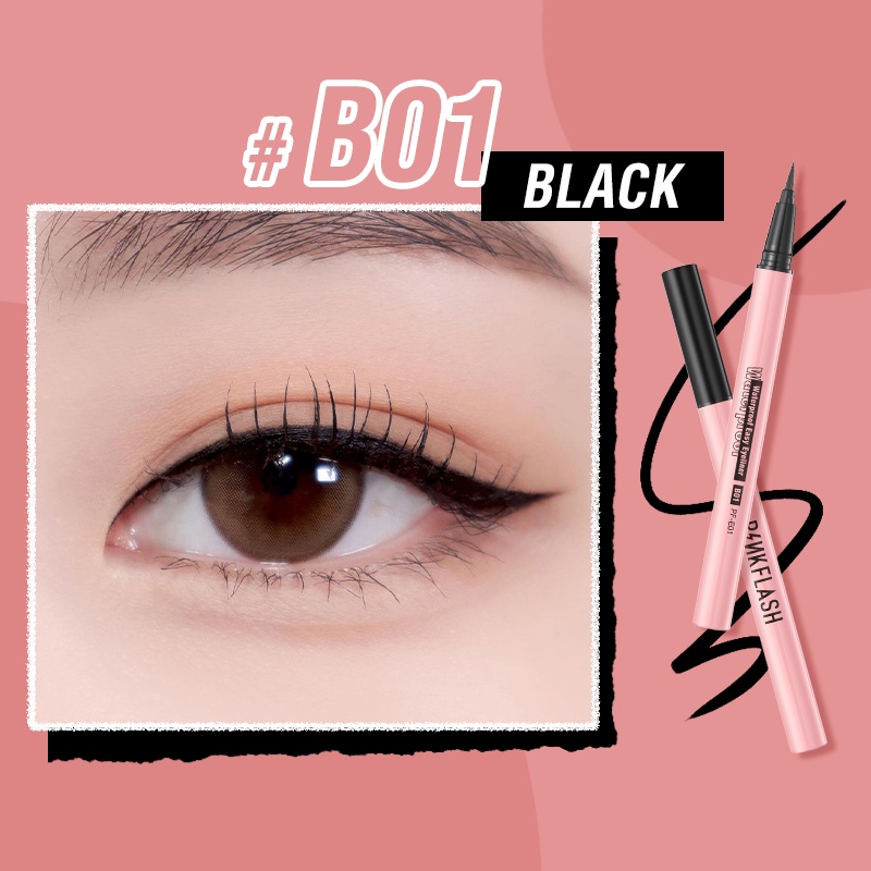 Pinkflash Waterproof Easy Eyeliner Pen E01 - Black