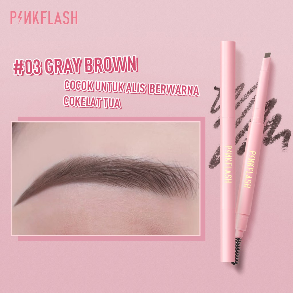 Pinkflash Waterproof Auto Eyebrow Pencil - 03 Gray Brown