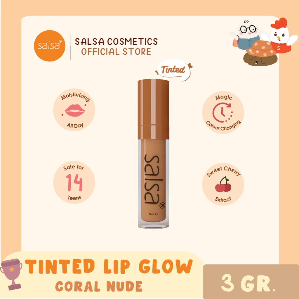 SALSA Lip Glow Serum - Coral Nude