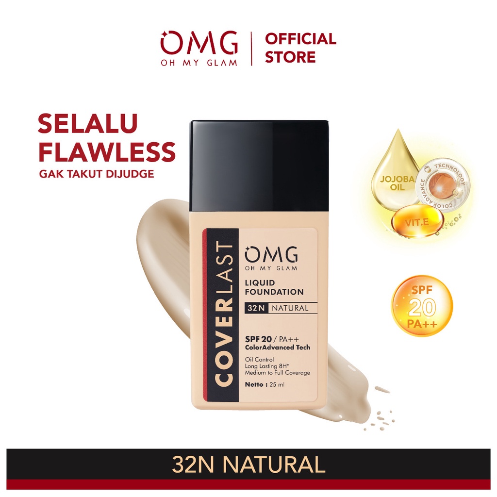 OMG Coverlast Liquid Foundation 32N Natural