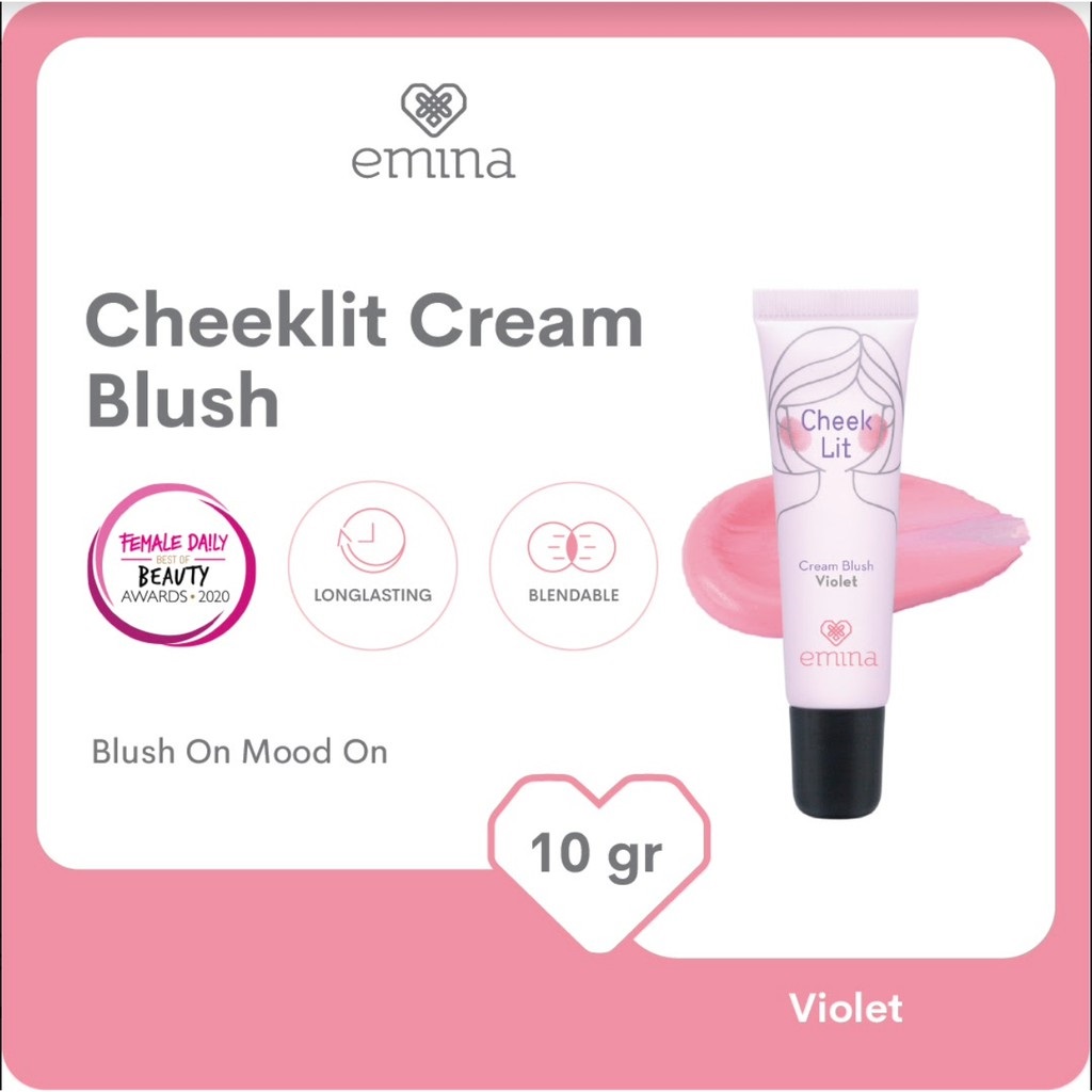 Emina Cheek Lit Cream Blush Violet 10ml