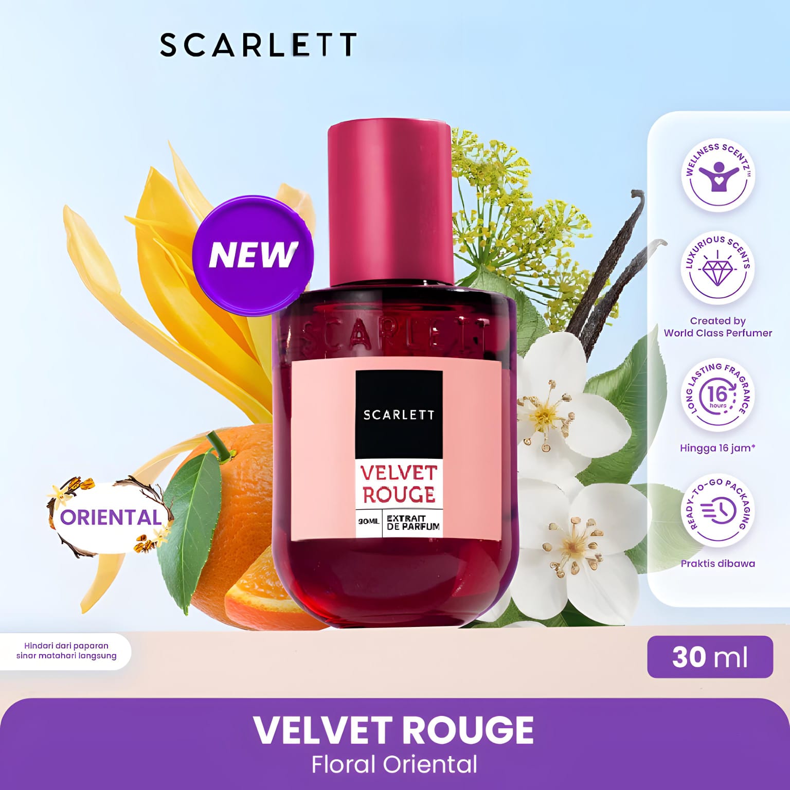 Scarlett Whitening Extrait De Parfum 30ml - Velvet Rouge Scarlett Whitening Extrait De Parfum 30ml - Velvet Rouge