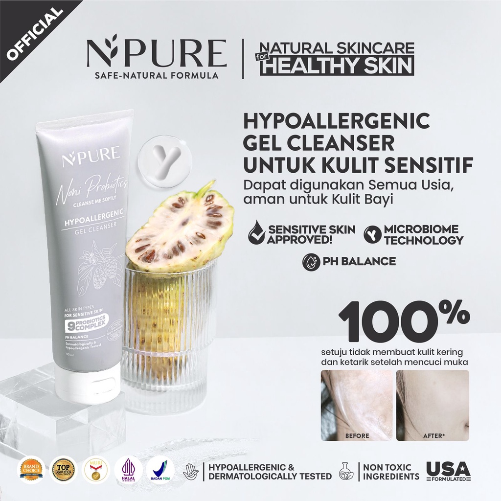 Npure Noni Probiotics Cleanse Me Hypoallergenic Gel Cleanser 100ml