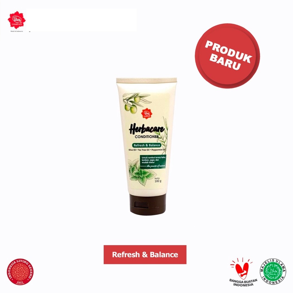 Viva Herbacare Conditioner 180gr - Refresh & Balance (Hijau)