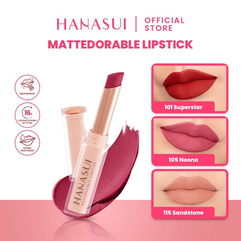 Hanasui Mattedorable Matte Lipstick 2gr -103 Sway