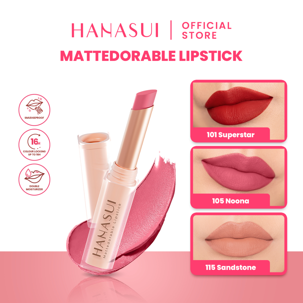 Hanasui Mattedorable Matte Lipstick 2gr - 105 Noona