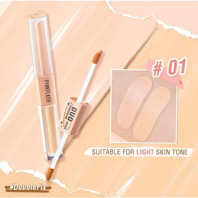Pinkflash Duo Cover Concealer PF-F18 - 01