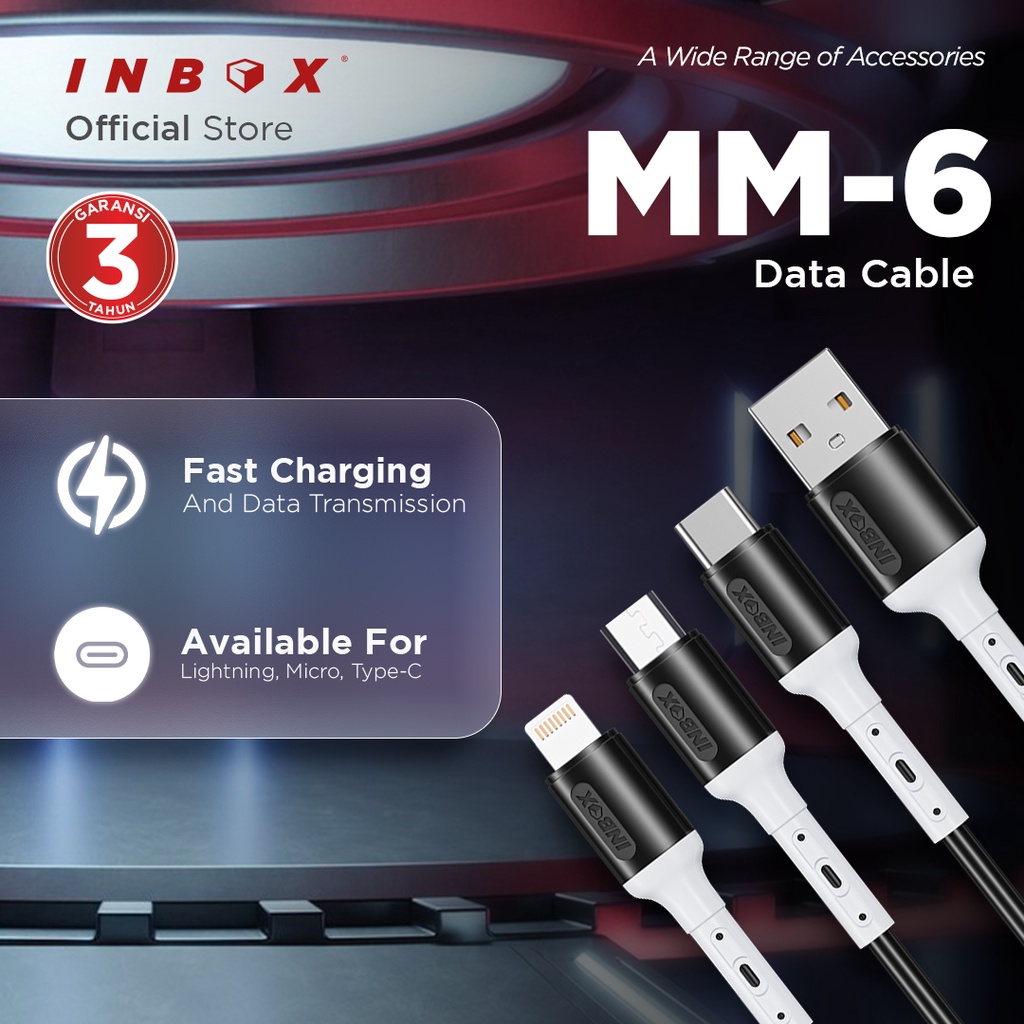 Inbox Kabel Data Charger Qualcomm MM-6 - Type-C 2.4A