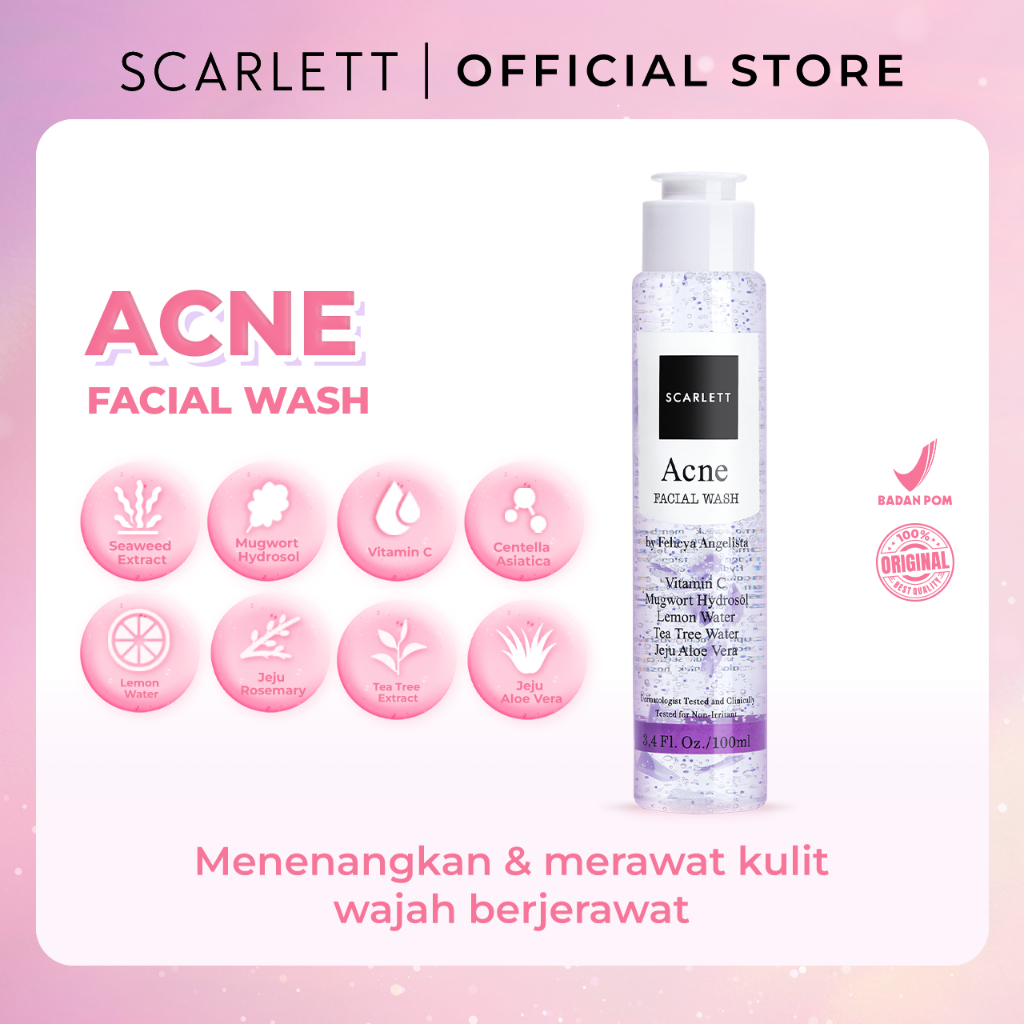 Scarlett Acne Facial Wash 100ml
