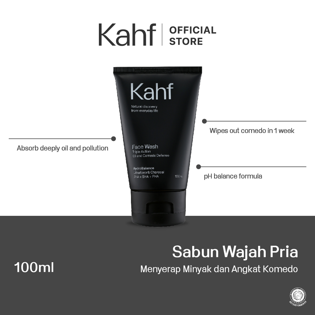 Kahf Face Wash 100ml - Triple Action Oil and Comedo Defense