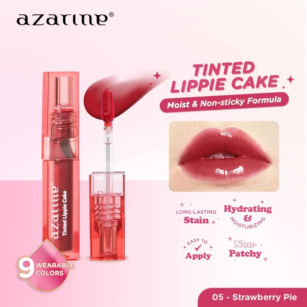 Azarine Tinted Lippie Cake 2.9ml - 05 Strawberry Pie (PINK)