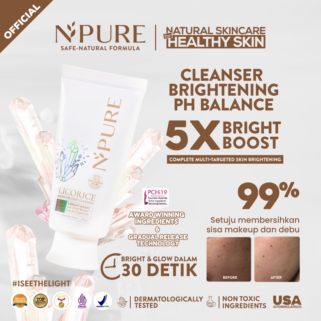 Npure Licorice Bring The Light Cleanser 80gr