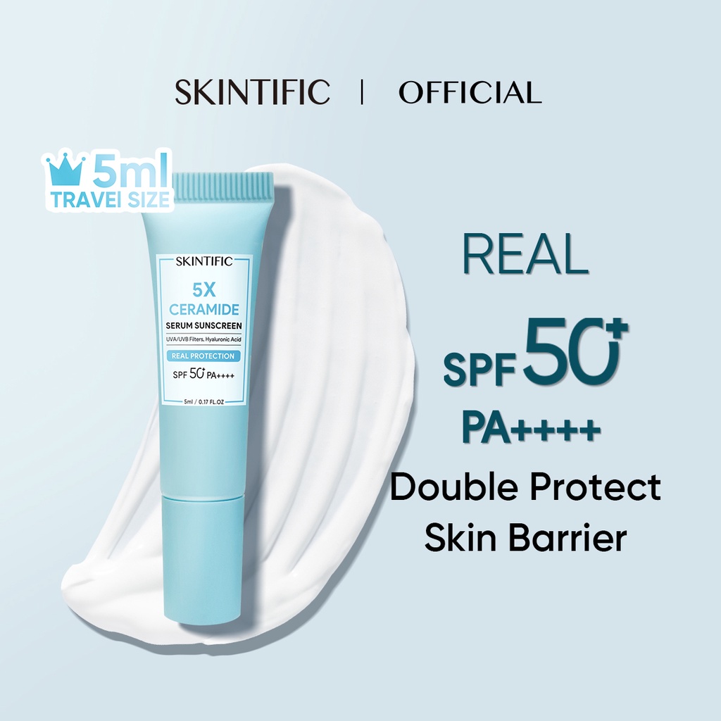 Skintific 5X Ceramide Serum Sunscreen SPF50 PA++++ MINI 5ml