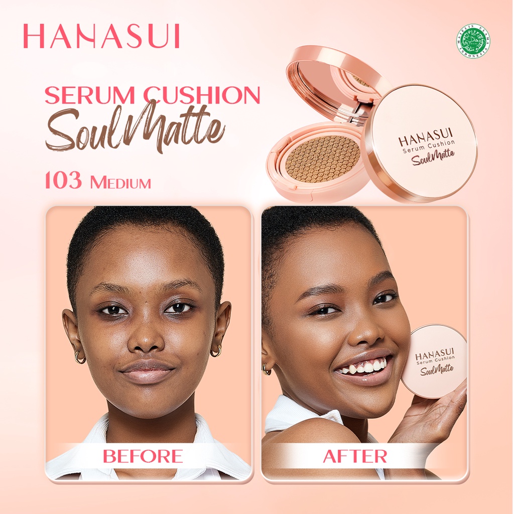 Hanasui Serum Cushion SoulMatte 15gr - 103 Medium
