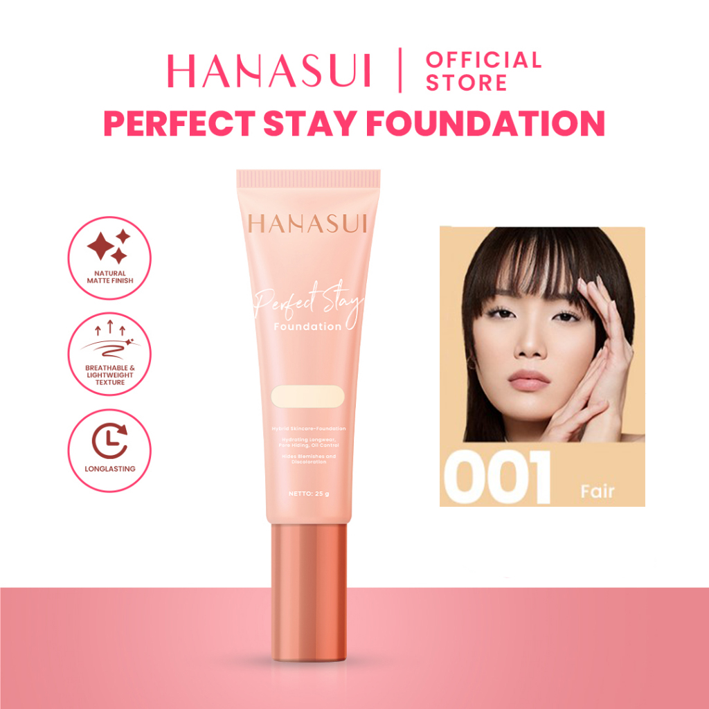 Hanasui Perfect Stay Foundation 25gr - 01 Fair