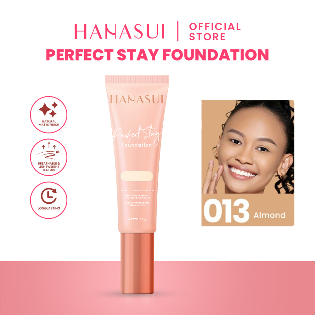 Hanasui Perfect Stay Foundation 25gr - 13 Almond