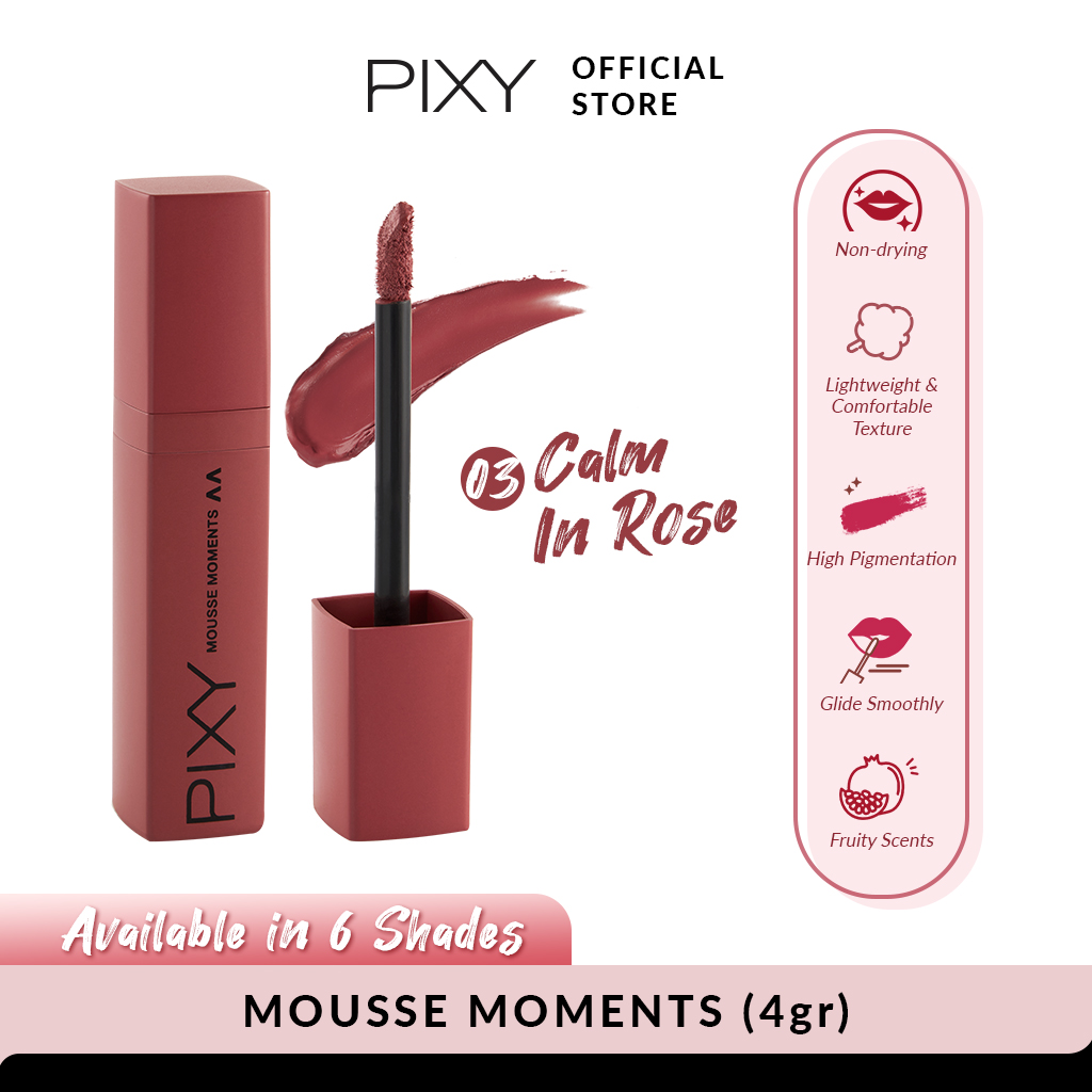 Pixy Mousse Moments Matte Lips - 03 Calm In Rose