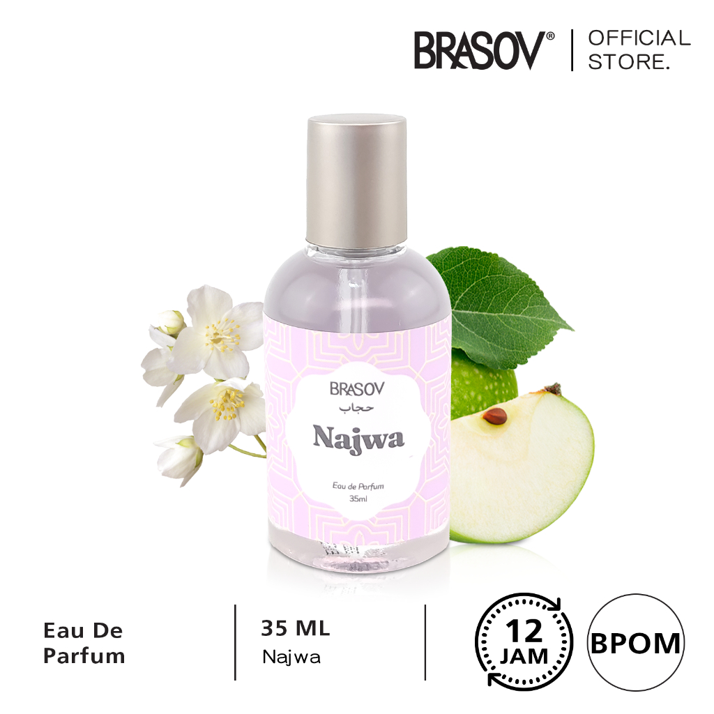 Brasov Hijab Parfum EDP 35ml - Ungu Najwa (Fruity/Sweet)