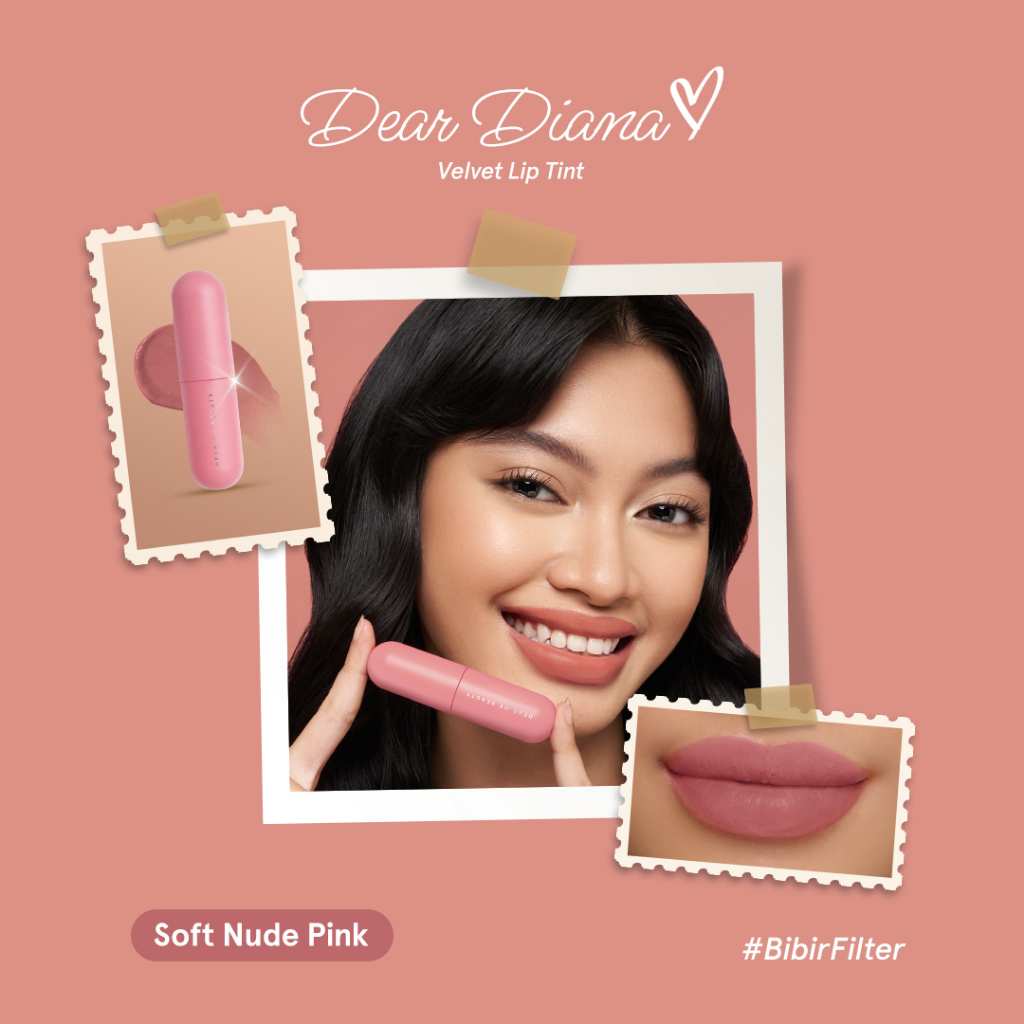 Dear Me Beauty Velvet Lip Tint 3,5ml - Dear Diana (Soft Nude Pink)