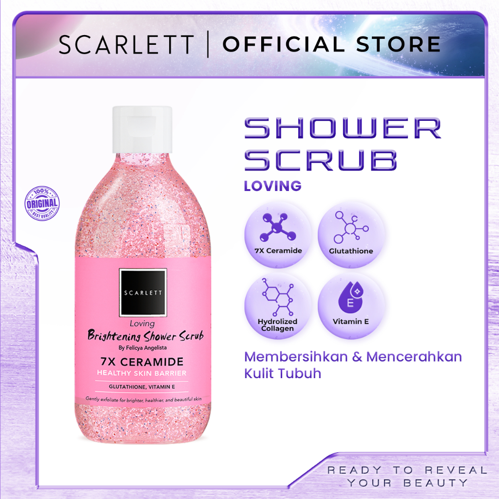SCARLETT Brightening Shower Scrub Loving 300ml