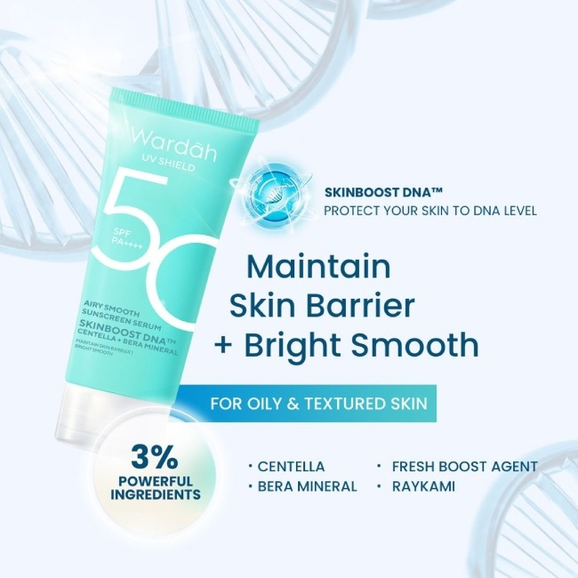 Wardah UV Shield Airy Smooth Sunscreen Serum SPF 50 PA++++ 40ml