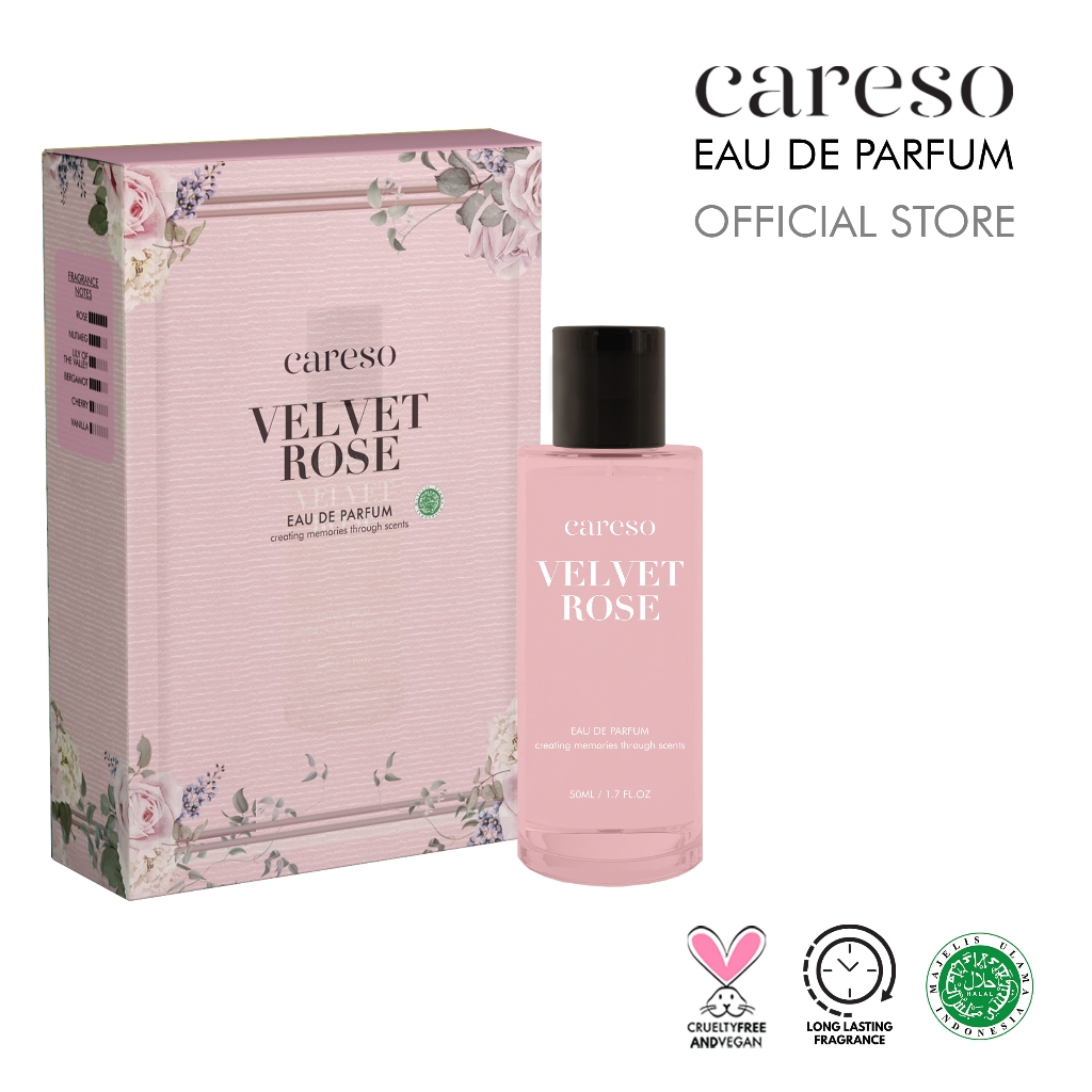 Careso Eau De Parfum 50ml - Velvet Rose