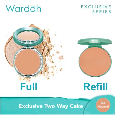 Wardah Exclusive Two Way Cake SPF 15 (REFILL) - 04 Natural 12g