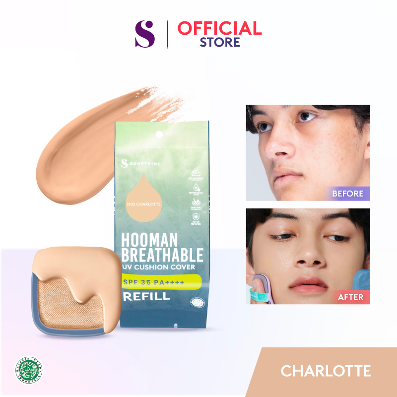 Somethinc Hooman Breathable UV Cushion SPF35 PA++++ REFILL - Charlotte (Cushion Matte)