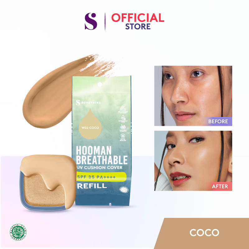 Somethinc Hooman Breathable UV Cushion SPF35 PA++++ REFILL - Coco (Cushion Matte)