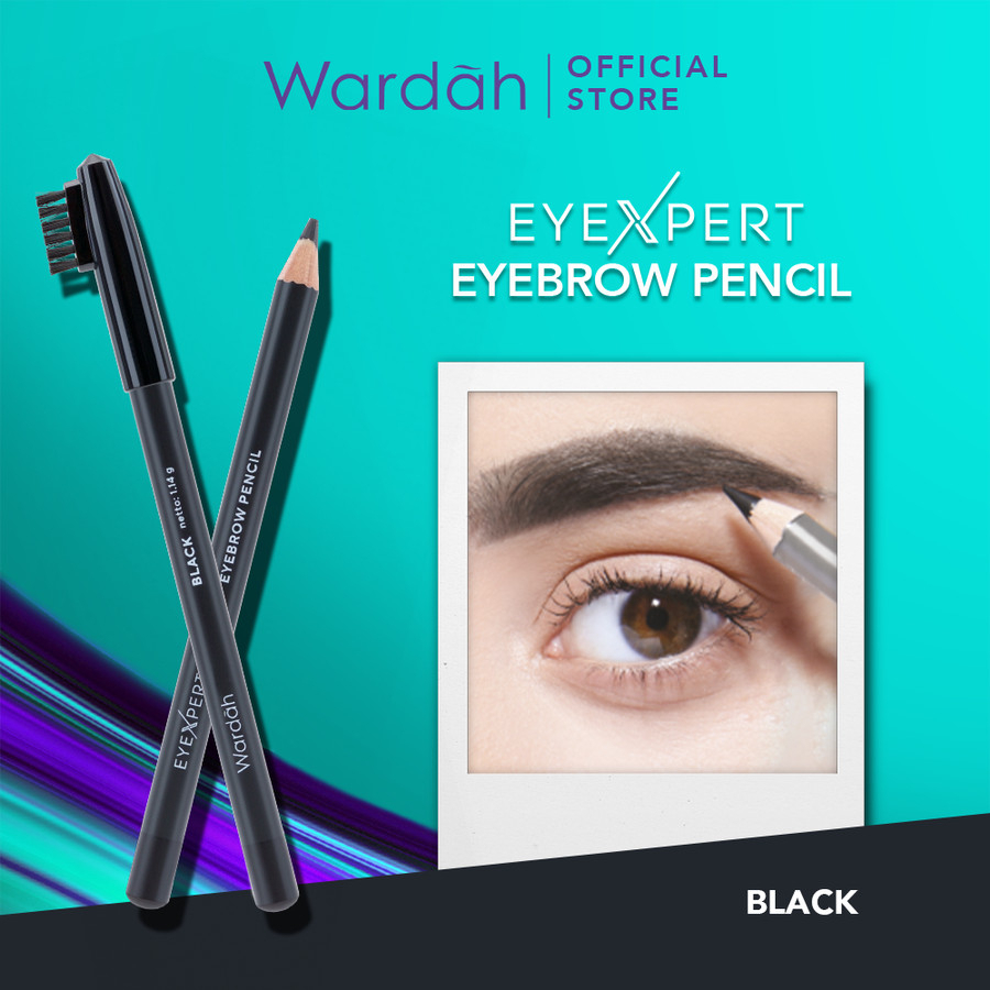 Wardah EyeXpert Eyebrow Pencil 1.14gr - Black (Pensil Alis)
