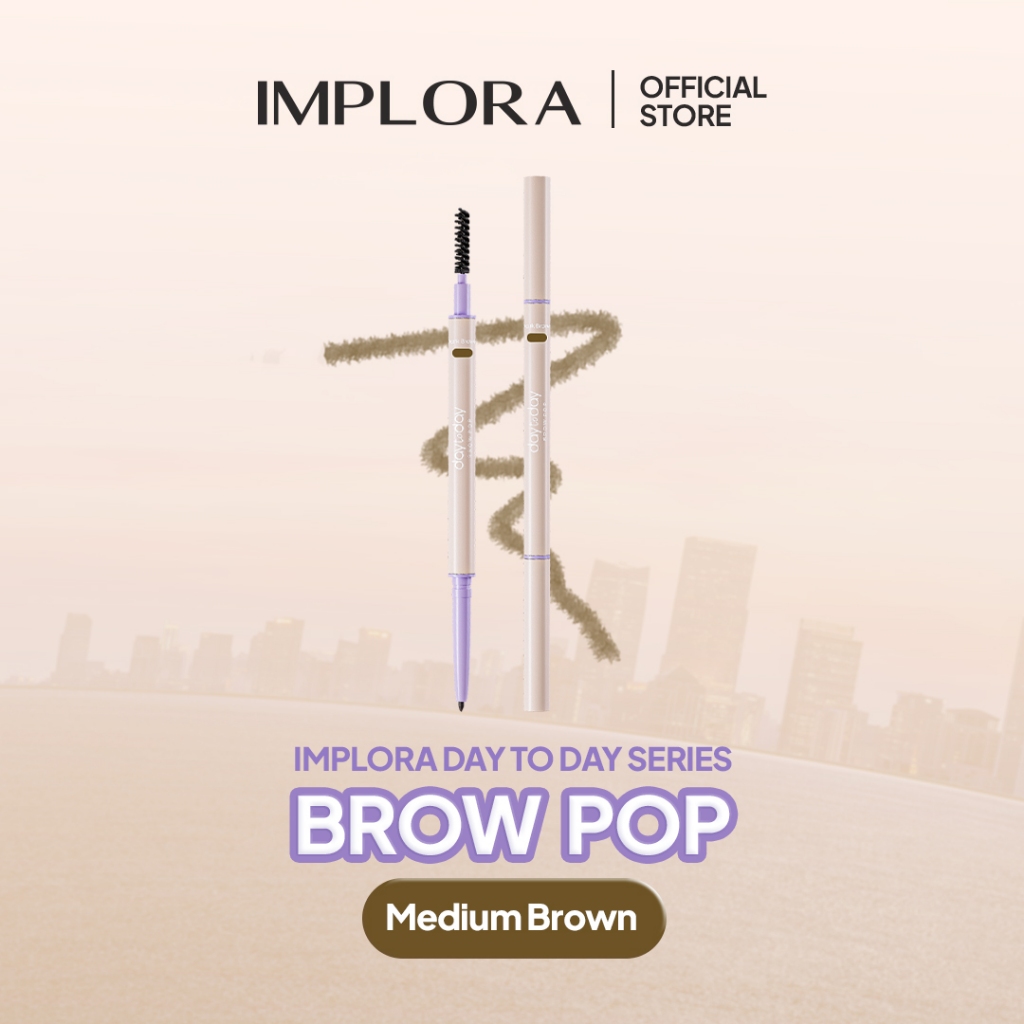 Implora Day to Day Series Brow Pop - Medium Brown