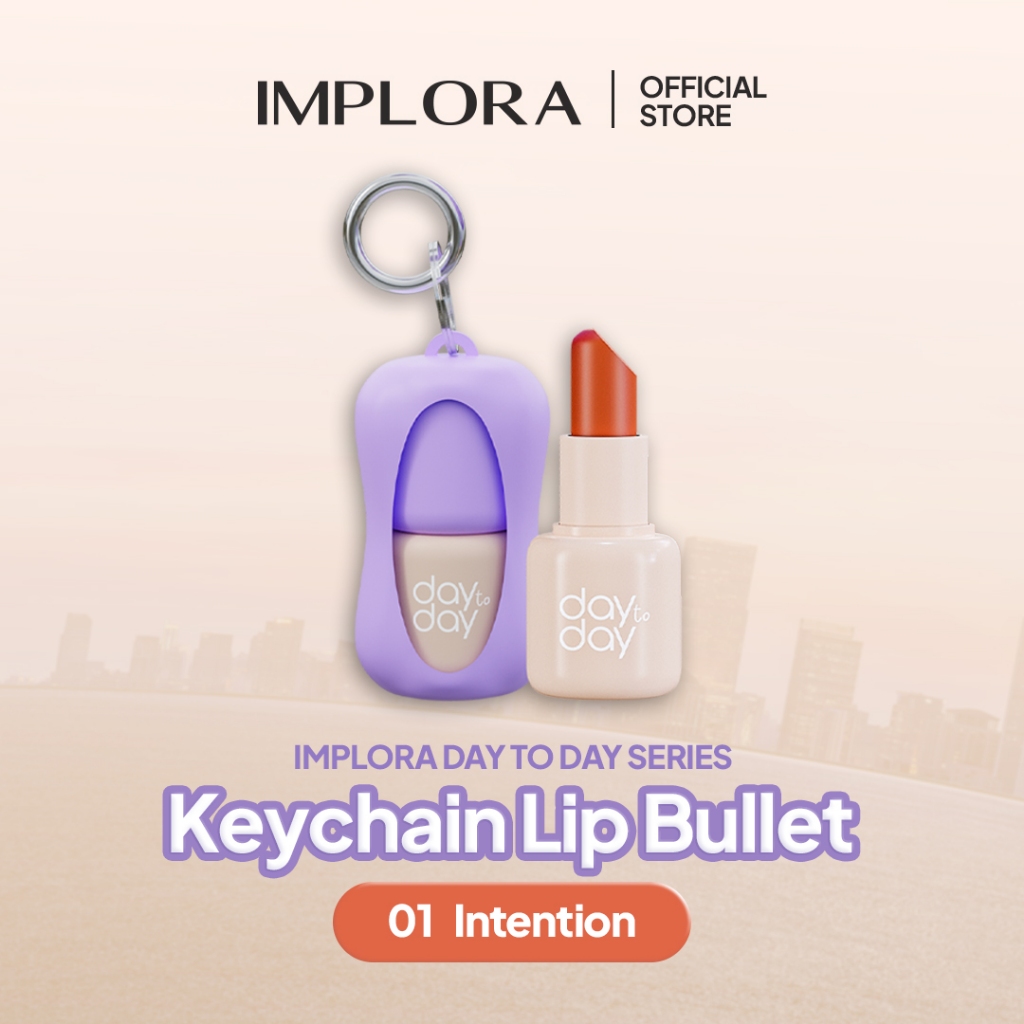 Implora Day to Day Series Key Chain Lip Bullet - 01 Intention