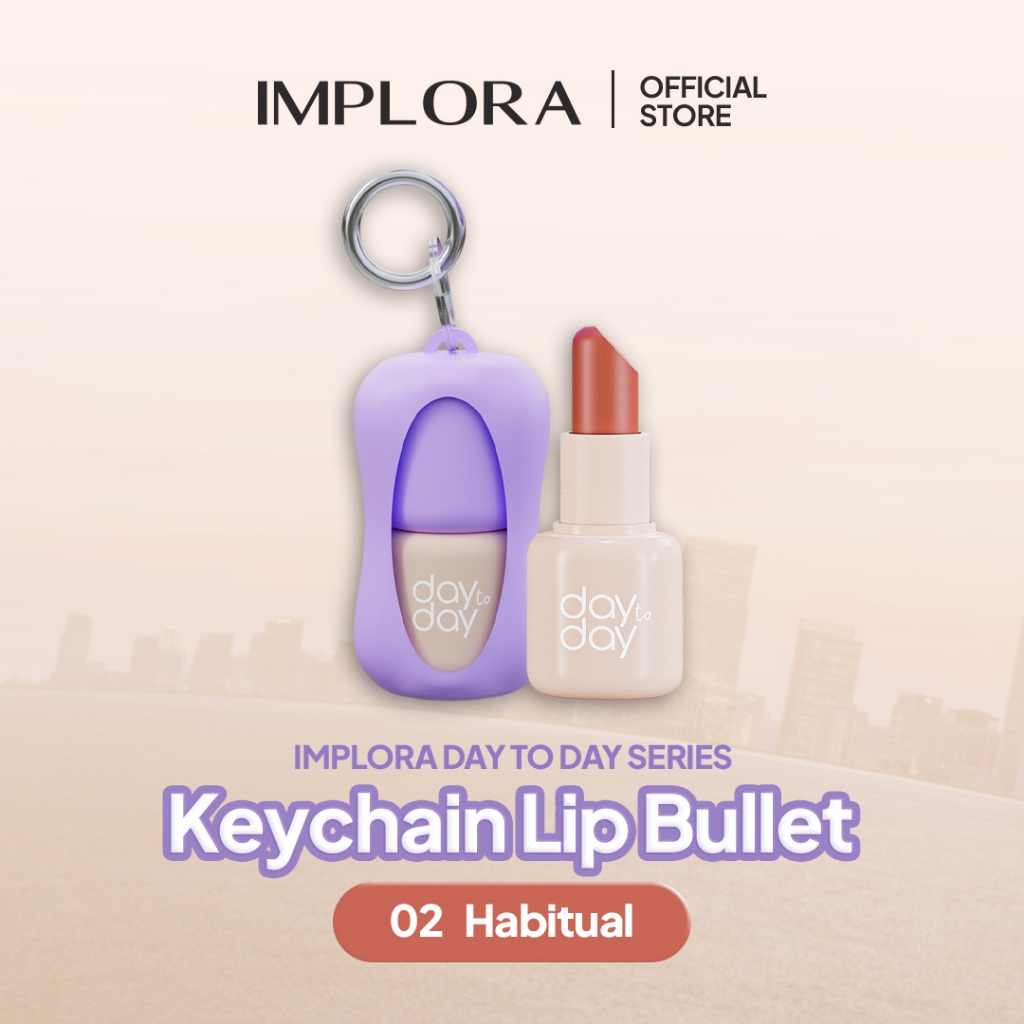 Implora Day to Day Series Key Chain Lip Bullet - 02 Habitual
