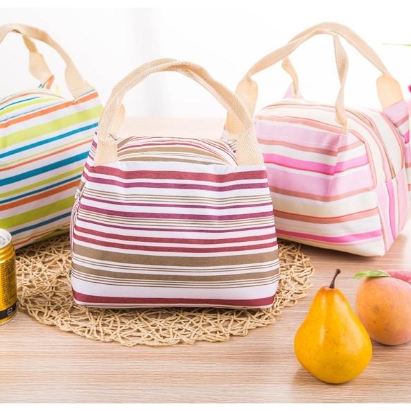 Tas Bekal Salur Garis (Insulated / Cooler Lunch Bag)