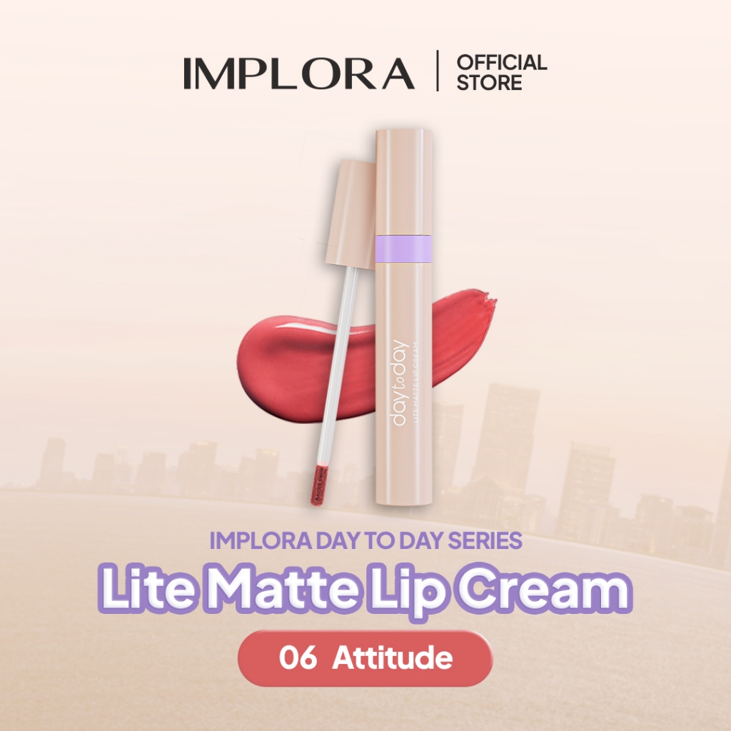 Implora Day to Day Series Lite Matte Lip Cream - 06 Attitude