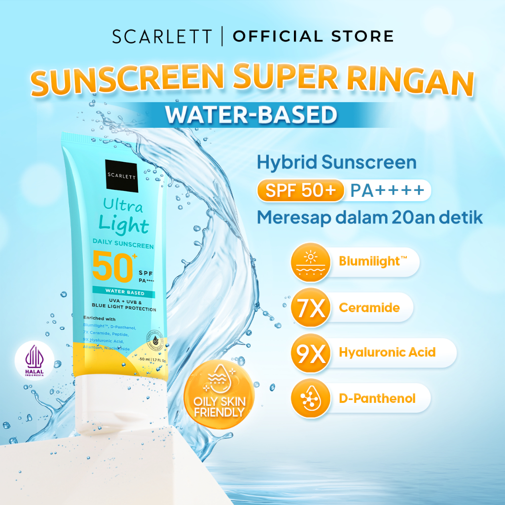 SCARLETT Ultra Light Daily Sunscreen SPF50+ PA++++ 50ml