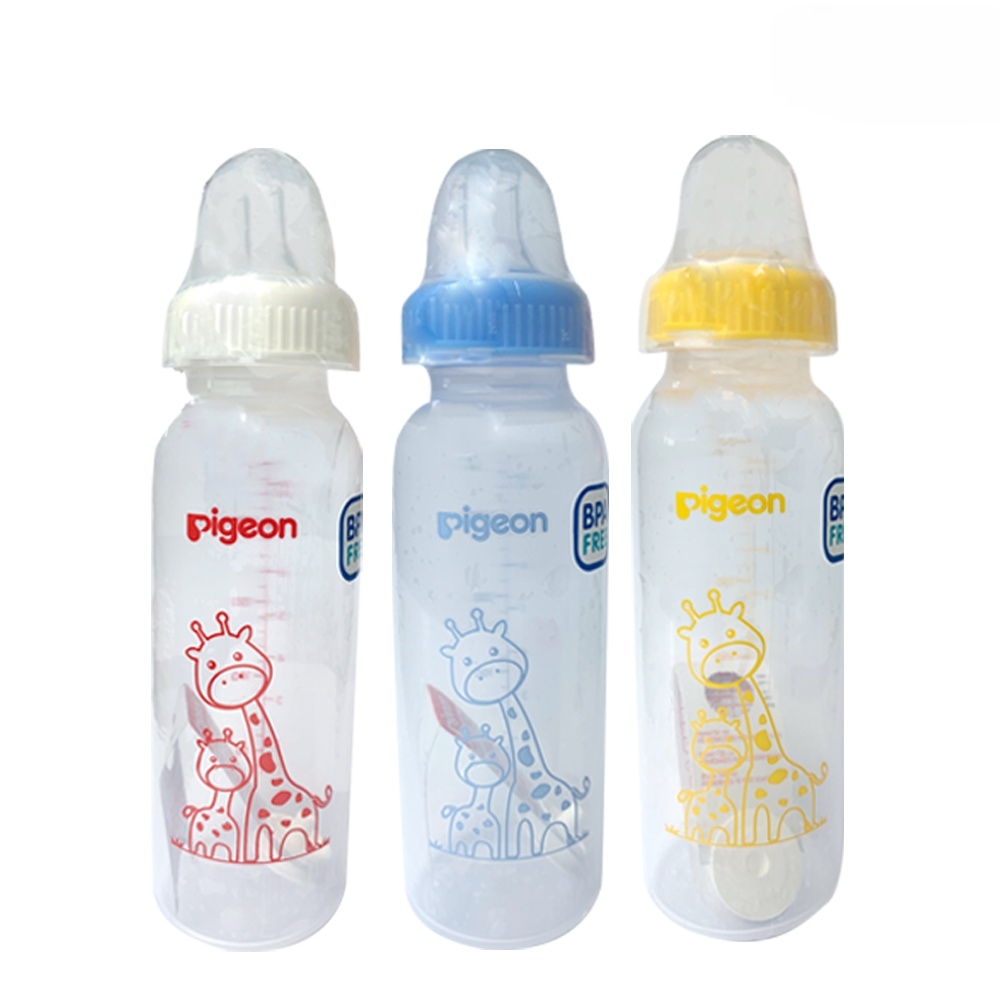 Pigeon Baby Bottle - Standart Assorted 240ml Pack Plastik (Botol Susu Bayi)