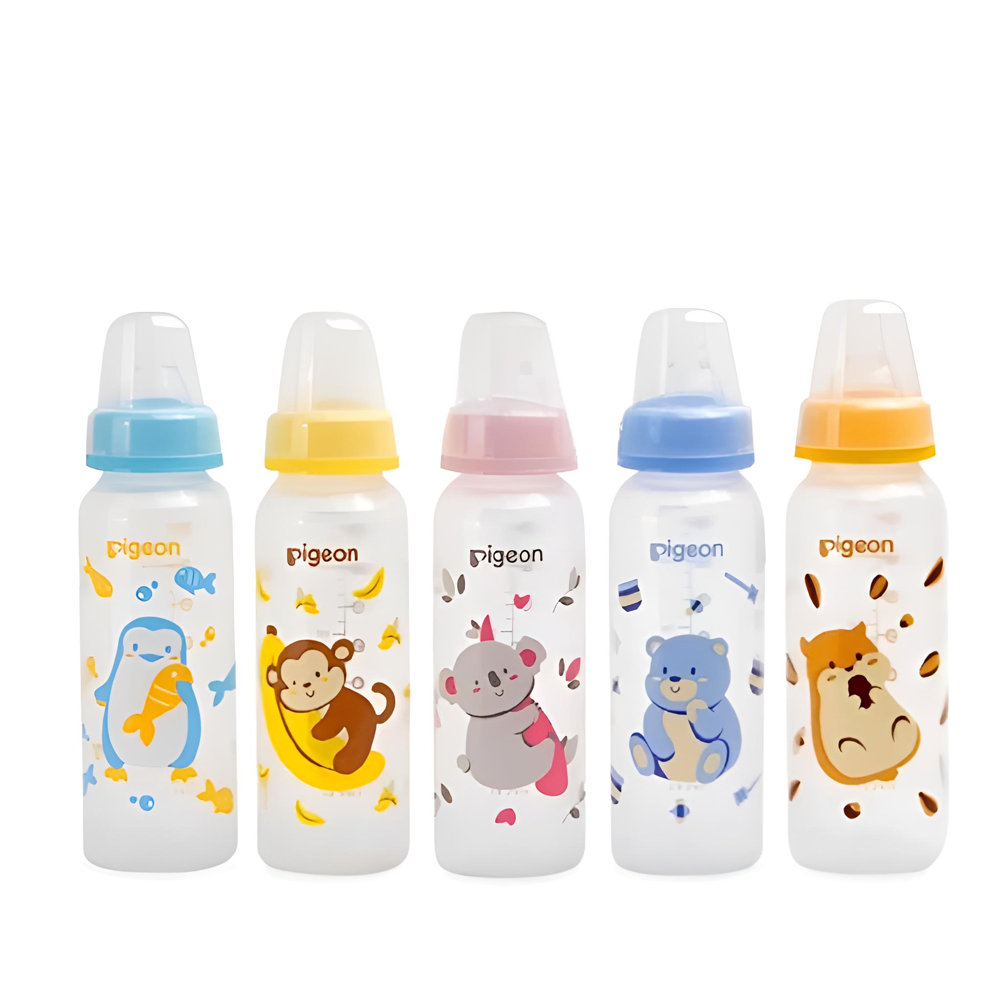 Pigeon Baby Bottle - PP RP STD MM Dot Ulir 240ml Pack Plastik (Botol Susu Bayi)