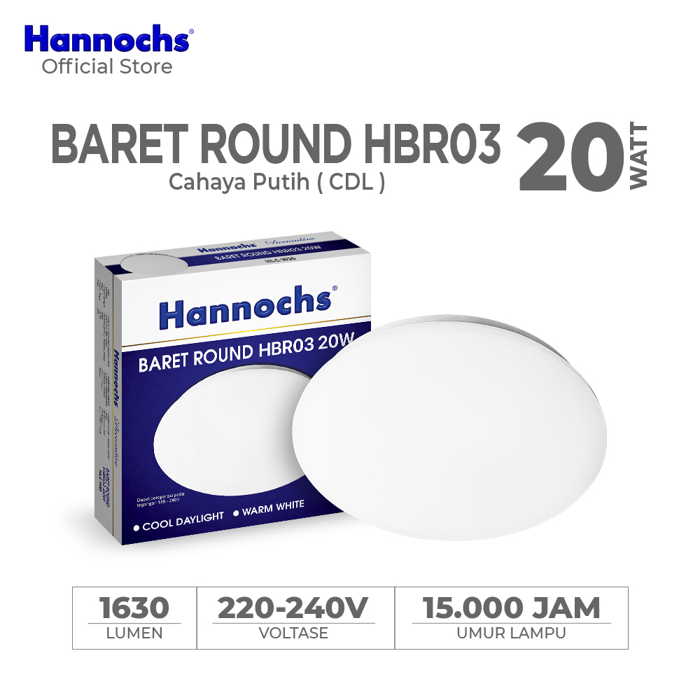Hannochs HBR03 Mini Baret Round LED CDL 20 Watt (20W)