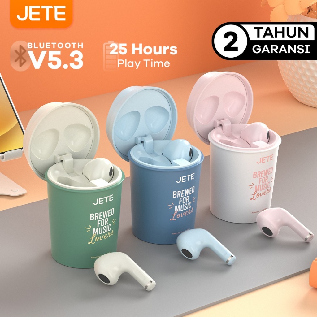 JETE Handsfree Bluetooth TWS FS2 Green - Brewed For Music Lovers 300mAh