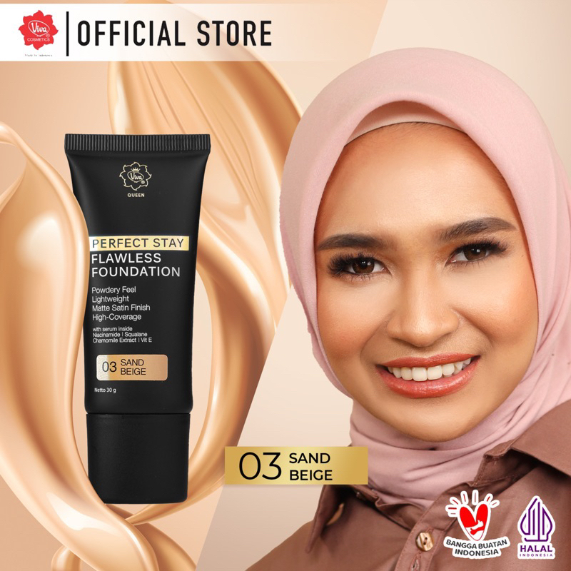 Viva Queen Perfect Stay Flawless Foundation 30gr - 03 Sand Beige