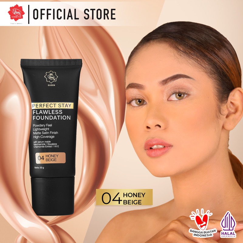 Viva Queen Perfect Stay Flawless Foundation 30gr - 04 Honey Beige