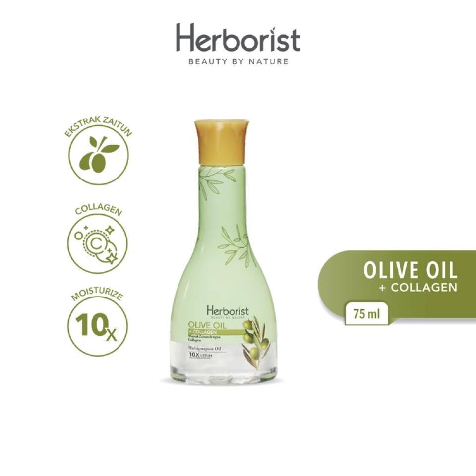 Herborist Minyak Zaitun Olive Oil + Collagen 75ml