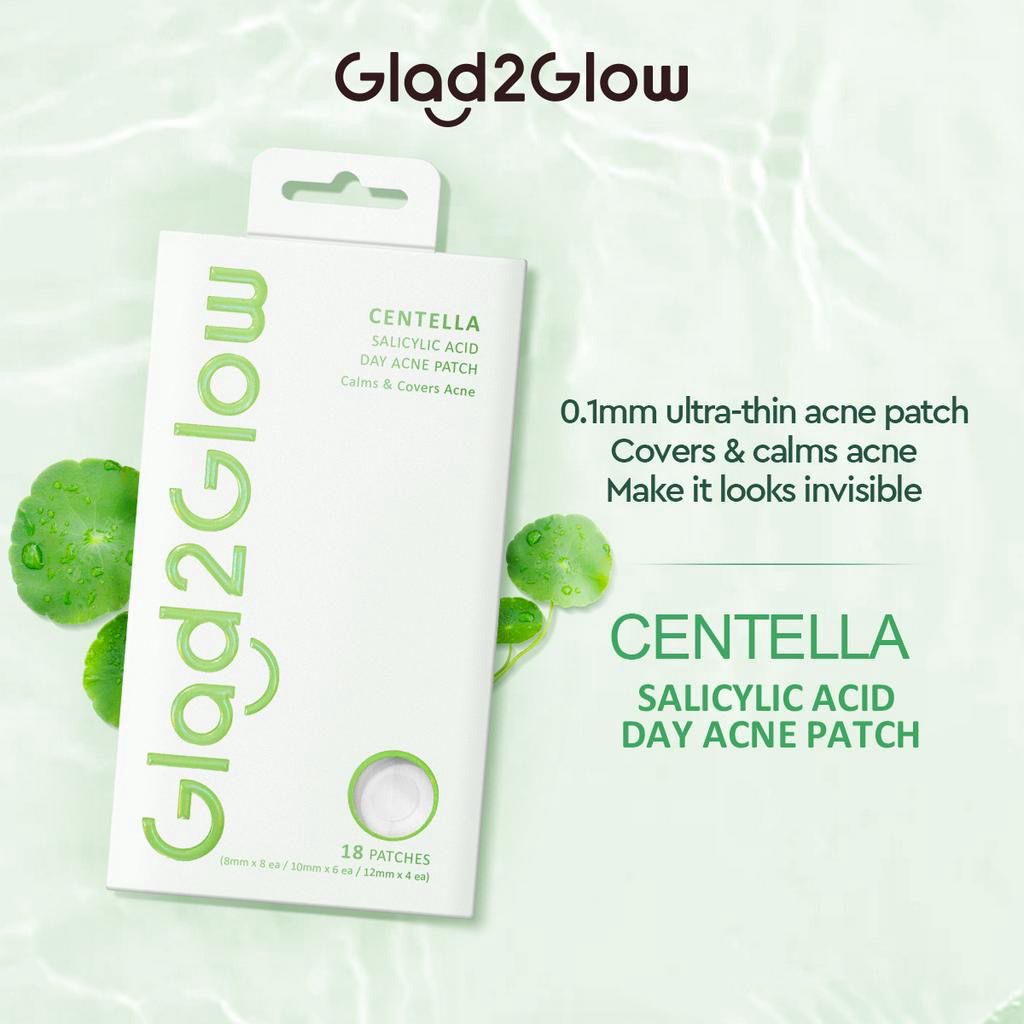 Glad 2 Glow Acne Patch - Centella Salicylic Acid Day 18patch