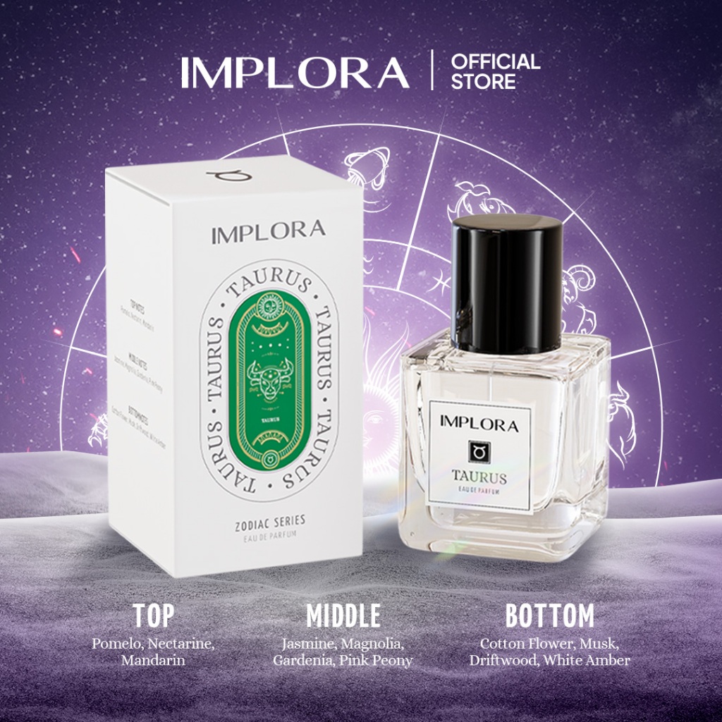 Implora Eau De Parfum Zodiac Series 30ml - Taurus