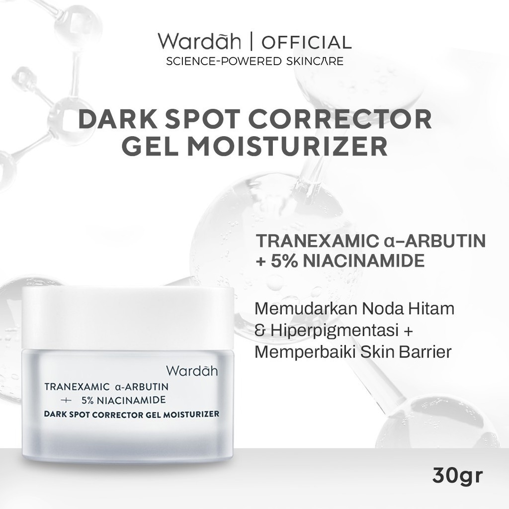Wardah Gel Moisturizer 30gr - Tranexamic Arbutin + 5% Niacinamide (Putih)