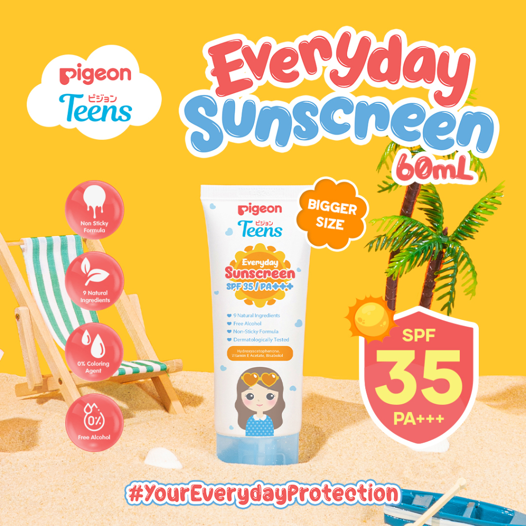 Pigeon Teens Everyday Sunscreen SPF 35 PA+++ 60ml